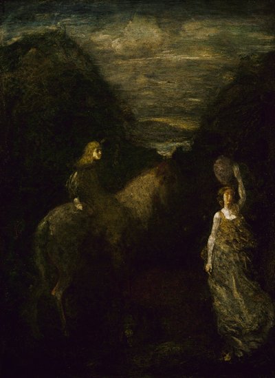 König Cophetua und das Bettlermädchen von Albert Pinkham Ryder