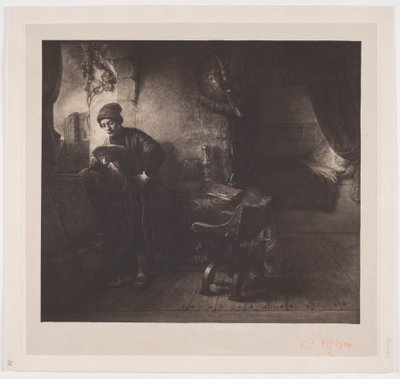 Junger lesender Mann von Albert Repholtz