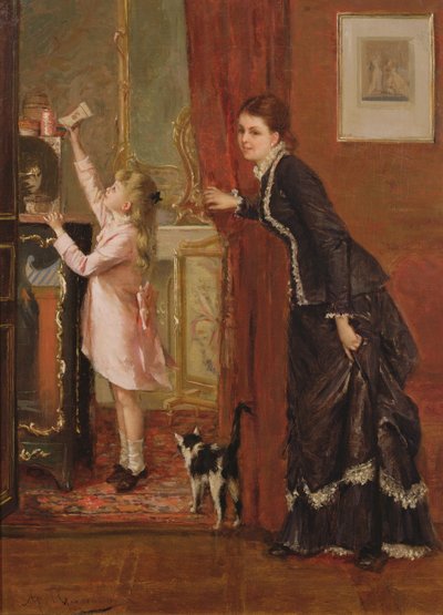 Taschengeld sparen, 19. Jahrhundert von Albert Roosenboom