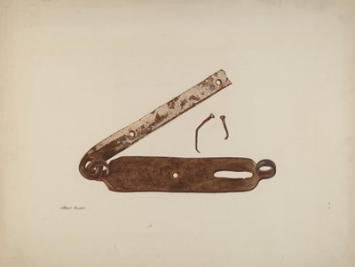 Riegel von der Tür der "Kennedy Farm" von Albert Rudin