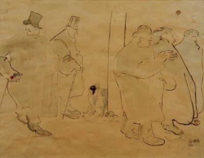 Die Freunde vom Café du Dôme von Albert Weisgerber