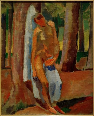 Sebastian mit blauem Tuch von Albert Weisgerber