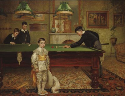 Billardzimmer, 1902 von Albert William Holden