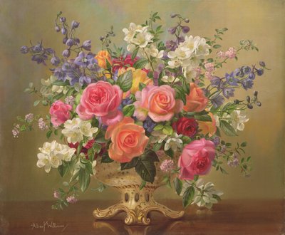 Ein Arrangement von Juni-Blumen von Albert Williams