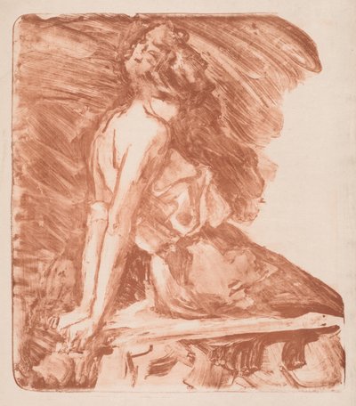 Frau mit Händen hinter dem Rücken von Albert de Belleroche