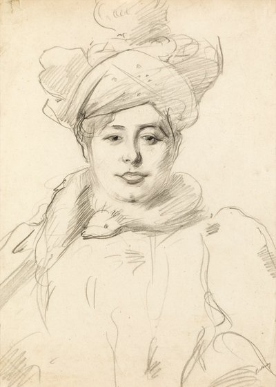 Frau mit Hut, um 1905 von Albert de Belleroche