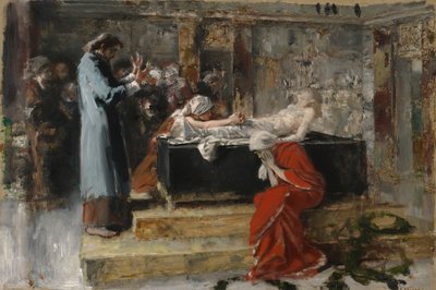 Die Auferweckung des Jairi Töchterlein von Albert von Keller