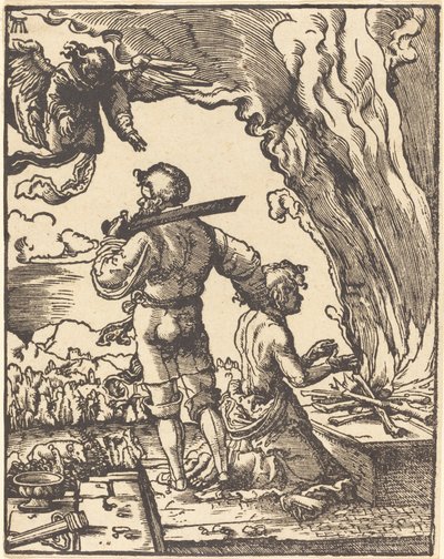 Abrahams Opfer von Albrecht Altdorfer