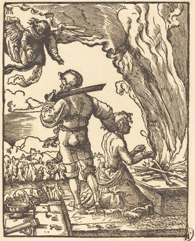 Abrahams Opfer von Albrecht Altdorfer