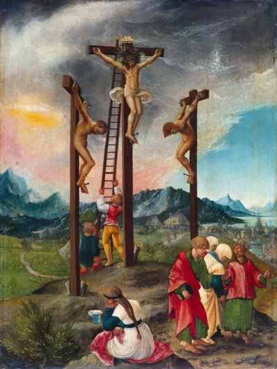 Christus am Kreuz zwischen den Schächern von Albrecht Altdorfer