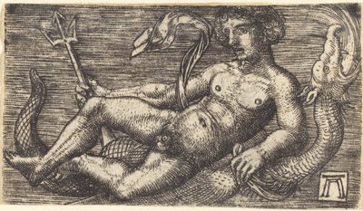 Neptun auf einem Seeungeheuer von Albrecht Altdorfer