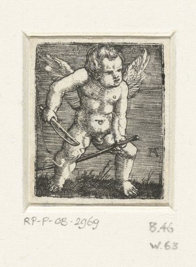 Putto mit einem Steckenpferd von Albrecht Altdorfer
