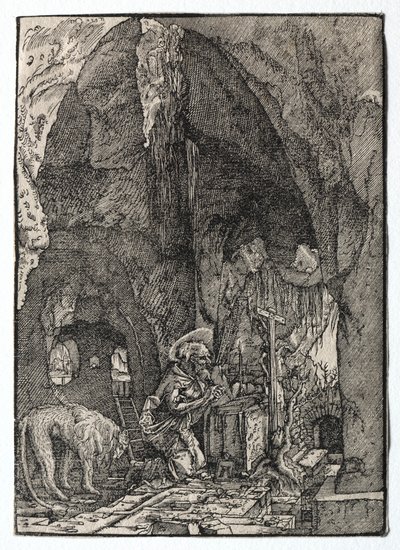 St. Hieronymus in der Höhle, 1513-1515 von Albrecht Altdorfer