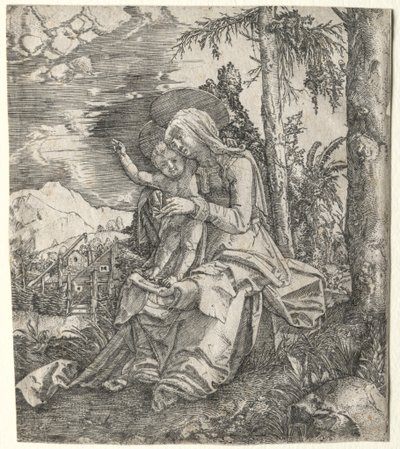 Die Jungfrau in einer Landschaft von Albrecht Altdorfer