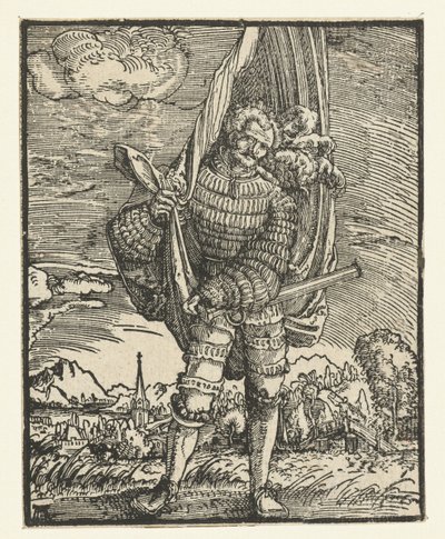 Fahnenträger von Albrecht Altdorfer