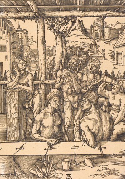 Badehaus, ca. 1496-1497 von Albrecht Dürer