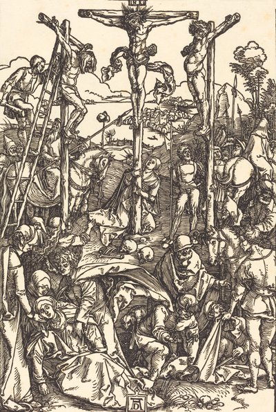 Kalvarienberg mit den drei Kreuzen, ca. 1504-1505 von Albrecht Dürer