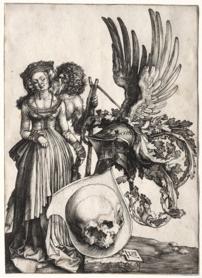 Wappen mit einem Schädel von Albrecht Dürer