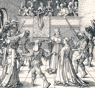Tanz bei Fackellicht, Augsburg von Albrecht Dürer