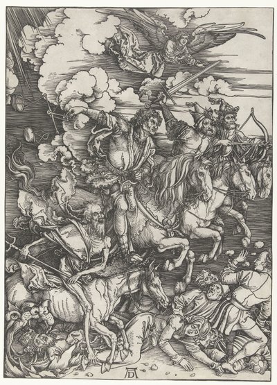 Die vier Reiter der Apokalypse von Albrecht Dürer