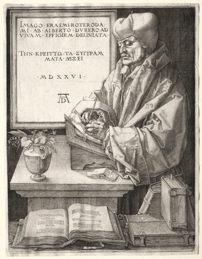 Desiderius Erasmus von Rotterdam, 1526 von Albrecht Dürer