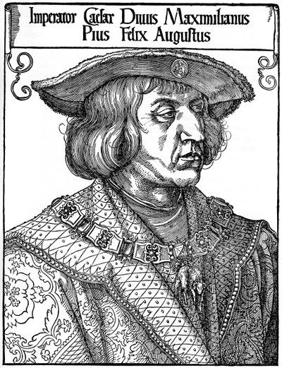 Kaiser Maximilian I., 1519, 1936 von Albrecht Dürer