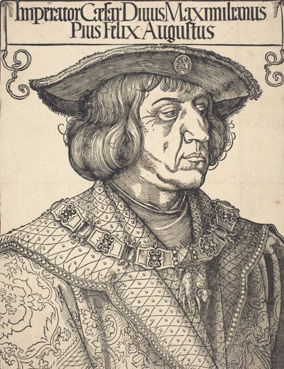 Kaiser Maximilian I., ca. 1518 von Albrecht Dürer