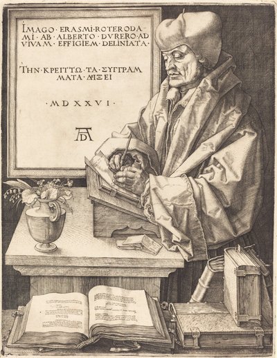 Erasmus von Rotterdam von Albrecht Dürer