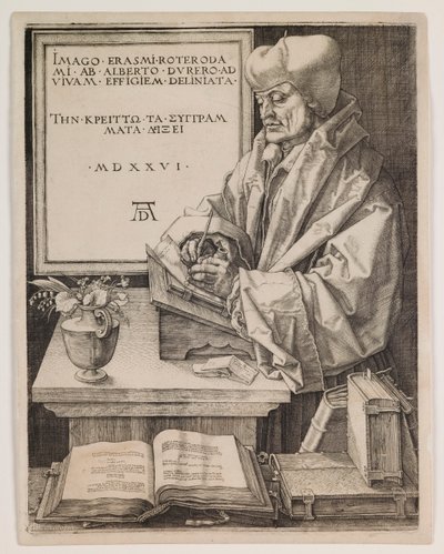 Erasmus von Rotterdam von Albrecht Dürer