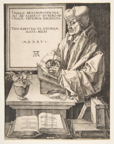 Erasmus von Rotterdam von Albrecht Dürer