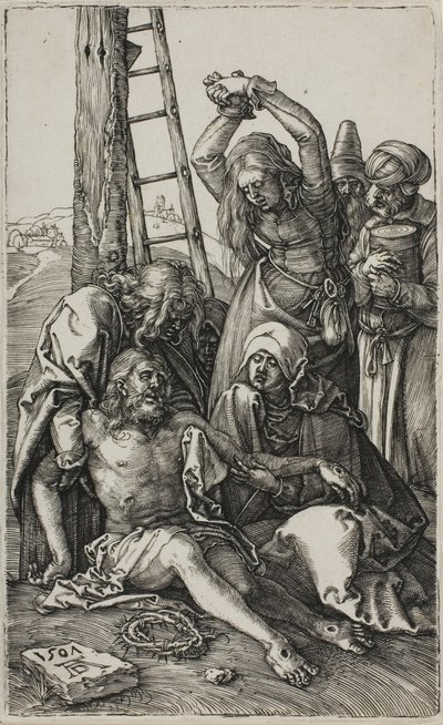 Beweinung Christi, aus Die gravierte Passion von Albrecht Dürer
