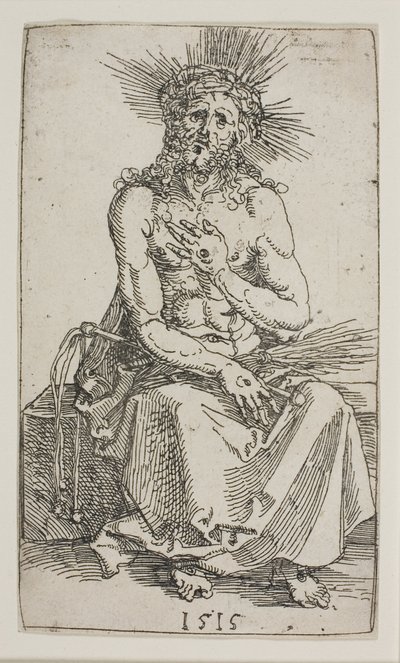 Mann der Schmerzen, sitzend von Albrecht Dürer