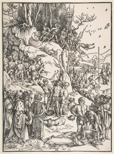 Das Martyrium der Zehntausend von Albrecht Dürer