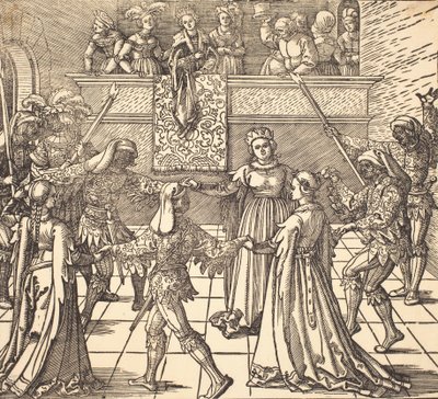 Maskentanz mit Fackeln, ca. 1516 von Albrecht Dürer
