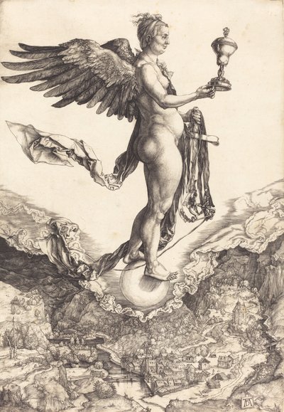 Nemesis Das große Glück, ca. 1501-1502 von Albrecht Dürer