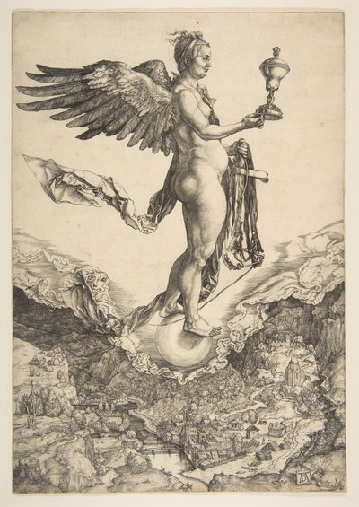 Nemesis Das große Glück, ca. 1501 von Albrecht Dürer