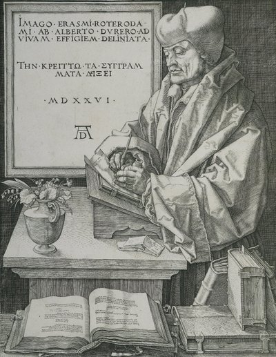 Porträt von Erasmus von Albrecht Dürer