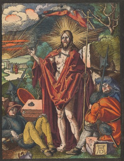 Auferstehung, aus der Kleinen Holzschnitt-Passion von Albrecht Dürer