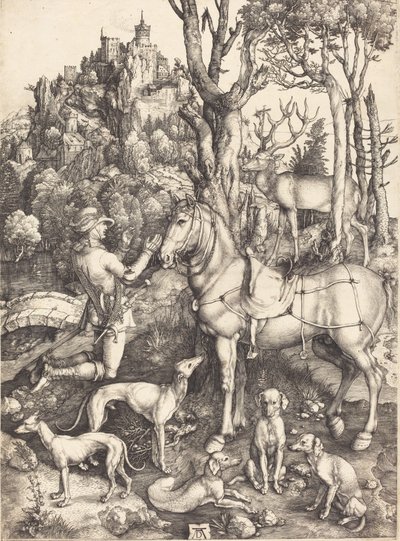 Heiliger Eustachius, ca. 1500-1501 von Albrecht Dürer