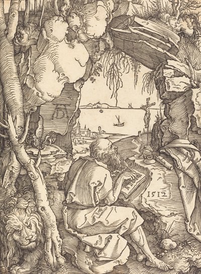 Heiliger Hieronymus in einer Höhle, 1512 von Albrecht Dürer