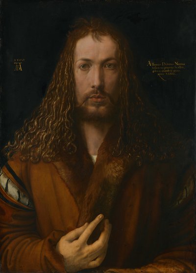 Selbstporträt in einem Pelzrock, 1500 von Albrecht Dürer