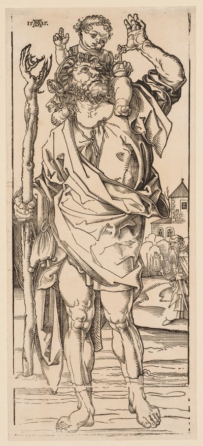 St. Christophorus überquert den Strom von Albrecht Dürer