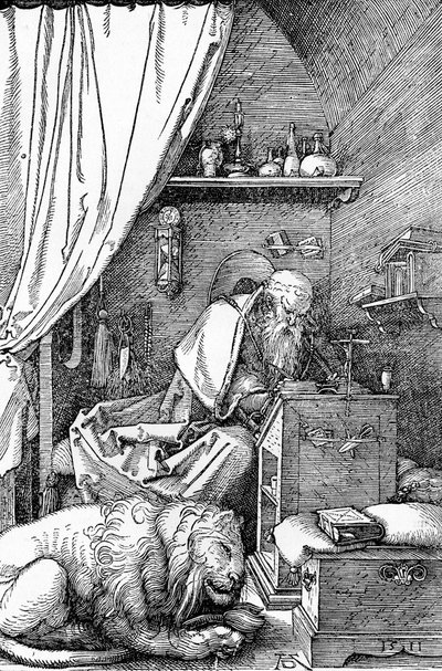 St. Hieronymus in seiner Zelle, 1511, 1906 von Albrecht Dürer