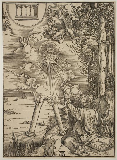 St. Johannes verschlingt das Buch von Albrecht Dürer