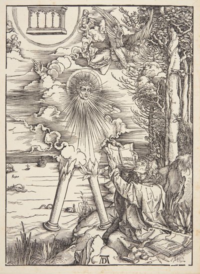 St. Johannes verschlingt das Buch von Albrecht Dürer
