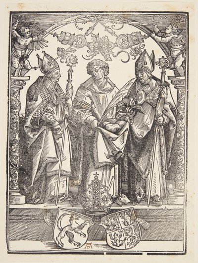 St. Stephan mit zwei anderen Heiligen von Albrecht Dürer