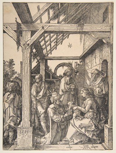 Die Anbetung der Könige, 1511 von Albrecht Dürer