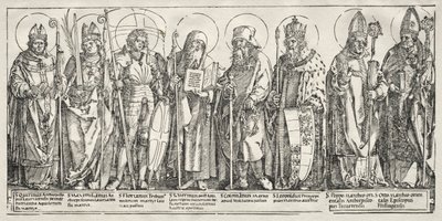Die acht Heiligen von Österreich von Albrecht Dürer