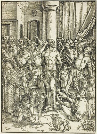 Die Geißelung, aus Die Große Passion von Albrecht Dürer