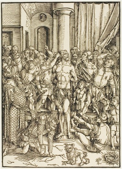 Die Geißelung, aus Die Große Passion von Albrecht Dürer